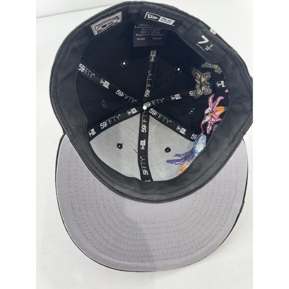 Florida Marlins New Era 59Fifty Blooming Fitted Hat Sz 7 1/8 Hummingbird - Picture 8 of 13